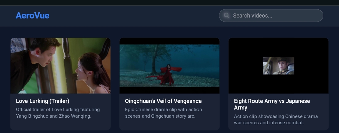 Aerovue Alpha Streaming Platform
